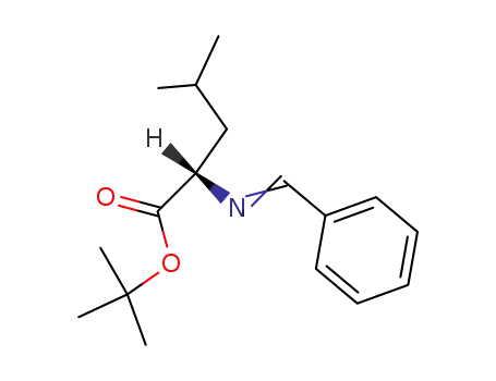 N-benzylidene<(S)-1-t-butoxycarbonyl-3-methyl>butylamine