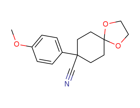 8-(4-methoxyphenyl)-1,4-dioxaspiro[4.5]decane-8-carbonitrile