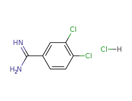 Molecular Structure of 50292-25-6 (Benzenecarboximidamide, 3,4-dichloro-, monohydrochloride)