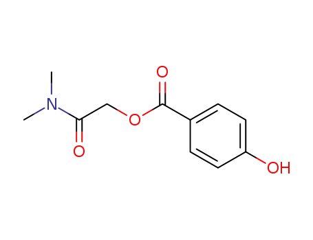 Molecular Structure of 59721-13-0 (Benzoic acid, 4-hydroxy-, 2-(dimethylamino)-2-oxoethyl ester)