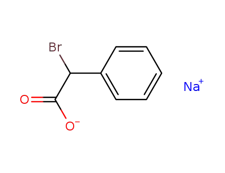 Molecular Structure of 54700-02-6 (Benzeneacetic acid, a-bromo-, sodium salt)