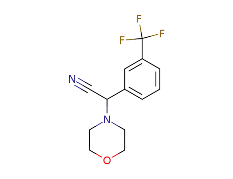 Molecular Structure of 66548-59-2 (α-(α,α,α-trifluoro-m-tolyl)-4-morpholineacetonitrile)