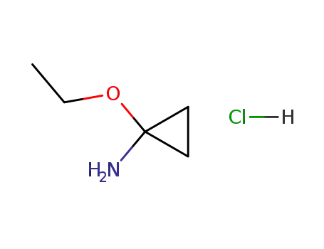 Molecular Structure of 58939-48-3 (Cyclopropanamine, 1-ethoxy-, hydrochloride)