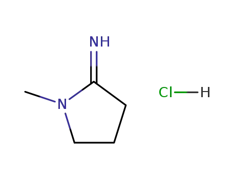 Molecular Structure of 7544-77-6 (2-Pyrrolidinimine, 1-methyl-, monohydrochloride)