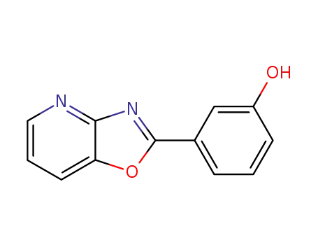 Molecular Structure of 52333-78-5 (2-(3-hydroxyphenyl)oxazolo[4,5-b]pyridine)
