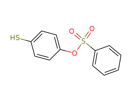 Molecular Structure of 66202-85-5 (Phenol, 4-mercapto-, 1-benzenesulfonate)