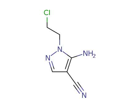 1H-Pyrazole-4-carbonitrile,5-amino-1-(2-chloroethyl)- cas  89466-60-4