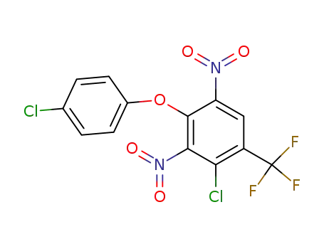 Benzene, 2-chloro-4-(4-chlorophenoxy)-3,5-dinitro-1-(trifluoromethyl)-