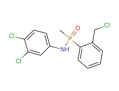 Molecular Structure of 78089-69-7 (N-(3,4-Dichlorophenyl)-P-(α-chloro-2-tolyl)-P-methylphosphinamide)
