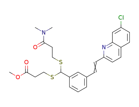 Methyl 5-[3-[2-(7-chloro-2-quinolinyl)ethenyl]phenyl]-8-dimethylcarbamyl-4,6-dithiaoctanoate