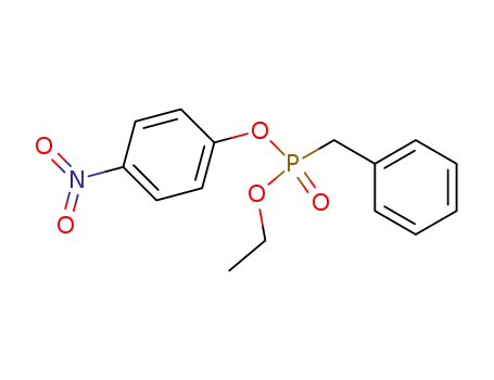 Molecular Structure of 3015-70-1 (Benzylphosphonic acid ethyl p-nitrophenyl ester)