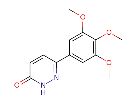 Molecular Structure of 68415-26-9 (3(2H)-Pyridazinone, 6-(3,4,5-trimethoxyphenyl)-)