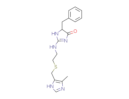 4H-Imidazol-4-one,
1,5-dihydro-2-[[2-[[(5-methyl-1H-imidazol-4-yl)methyl]thio]ethyl]amino]-5
-(phenylmethyl)-