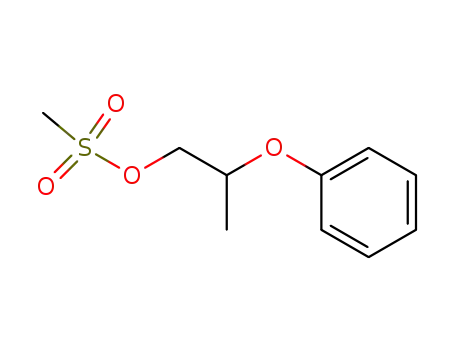 Molecular Structure of 61687-10-3 (1-Propanol, 2-phenoxy-, methanesulfonate)