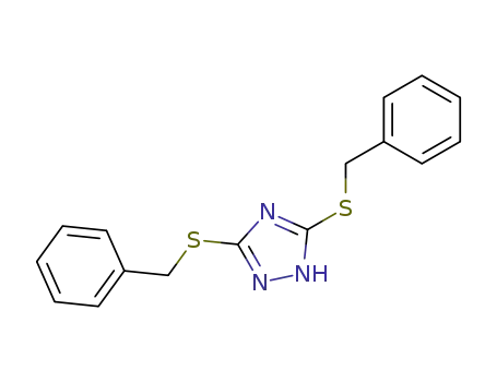 1H-1,2,4-Triazole, 3,5-bis[(phenylmethyl)thio]-