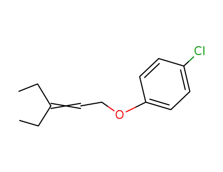 Molecular Structure of 58877-08-0 (Benzene, 1-chloro-4-[(3-ethyl-2-pentenyl)oxy]-)