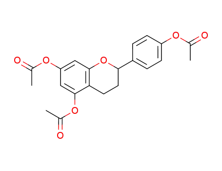 Molecular Structure of 64670-92-4 (2H-1-Benzopyran-5,7-diol, 2-[4-(acetyloxy)phenyl]-3,4-dihydro-,
diacetate)