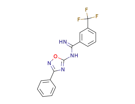3-(Trifluoromethyl)-N-(3-phenyl-1,2,4-oxadiazol-5-yl)benzamidine