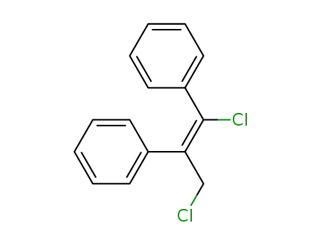 Molecular Structure of 112996-89-1 (Benzene, 1,1'-[1-chloro-2-(chloromethyl)-1,2-ethenediyl]bis-, (Z)-)