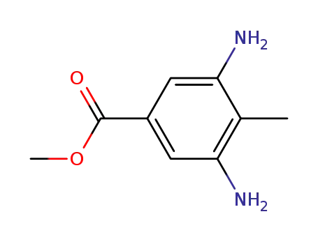 Molecular Structure of 41574-91-8 (METHYL-3,5-DIAMINO-4-METHYL BENZOATE)