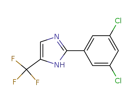 Molecular Structure of 81654-38-8 (1H-IMidazole, 2-(3,5-dichlorophenyl)-5-(trifluoroMethyl)-)