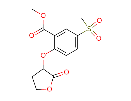 Methyl 5-(methylsulfonyl)-2-[(tetrahydro-2-oxo-3-furanyl)oxy]benzoate