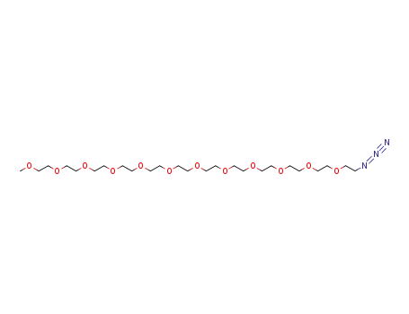 Molecular Structure of 2170098-29-8 (37-azido-2,5,8,11,14,17,20,23,26,29,32,35-dodecaoxaheptatriacontane)