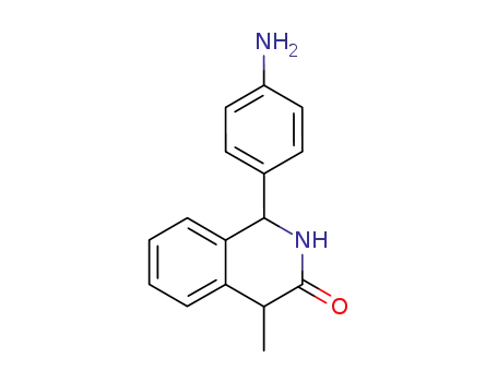 Molecular Structure of 54087-55-7 (1-(4-aminophenyl)-4-methyl-1,4-dihydroisoquinolin-3(2H)-one)