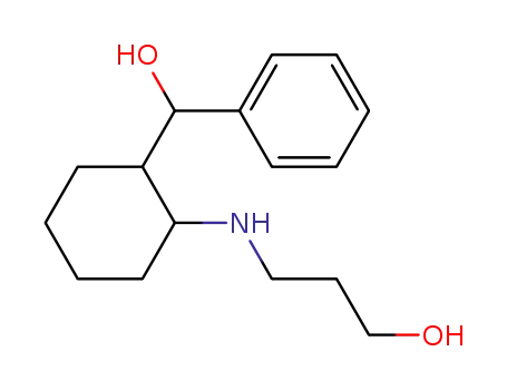 Molecular Structure of 87908-53-0 (Benzenemethanol, a-[2-[(3-hydroxypropyl)amino]cyclohexyl]-)