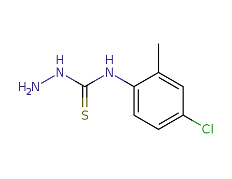 Molecular Structure of 61335-37-3 (Hydrazinecarbothioamide, N-(4-chloro-2-methylphenyl)-)