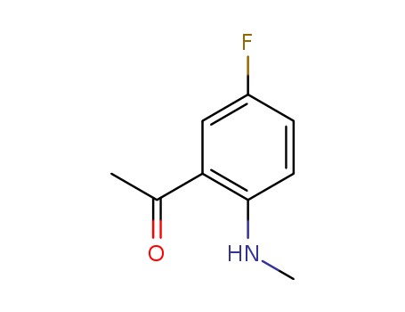 Ethanone, 1-[5-fluoro-2-(methylamino)phenyl]- (9CI)