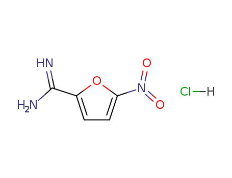 Molecular Structure of 59-83-6 (5-Nitro-furan-2-carboxamidine HCl)