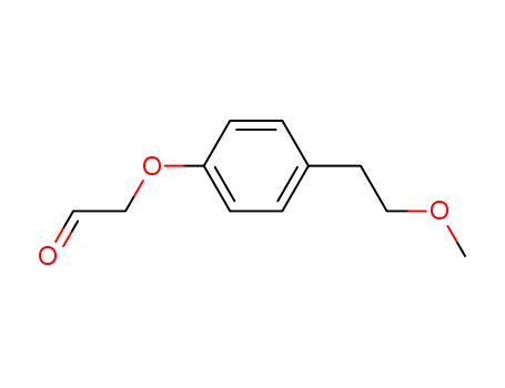 Molecular Structure of 87130-01-6 (Acetaldehyde, [4-(2-methoxyethyl)phenoxy]-)