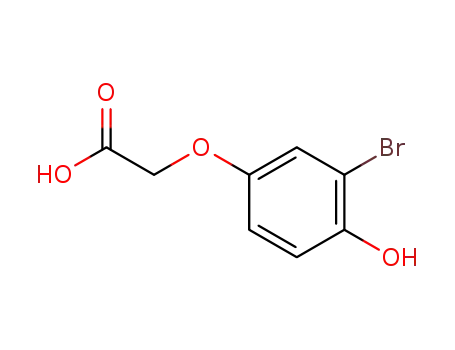 Molecular Structure of 34918-56-4 (3-bromo-4-hydroxyphenoxyacetic acid)