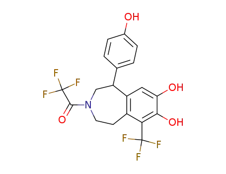 6-trifluoromethyl-7,8-dihydroxy-3-trifluoroacetyl-1-(p-hydroxyphenyl)-2,3,4,5-tetrahydro-1H-3-benzazepine