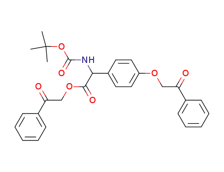 Benzeneacetic acid,
a-[[(1,1-dimethylethoxy)carbonyl]amino]-4-(2-oxo-2-phenylethoxy)-,
2-oxo-2-phenylethyl ester