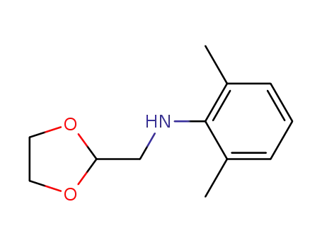 Molecular Structure of 54237-83-1 (N-(2,6-Dimethylphenyl)-1,3-dioxolane-2-methanamine)