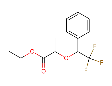 Propanoic acid, 2-(2,2,2-trifluoro-1-phenylethoxy)-, ethyl ester