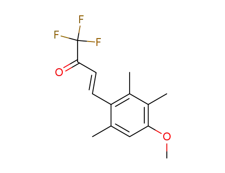 Molecular Structure of 63651-13-8 (3-Buten-2-one, 1,1,1-trifluoro-4-(4-methoxy-2,3,6-trimethylphenyl)-, (E)-)