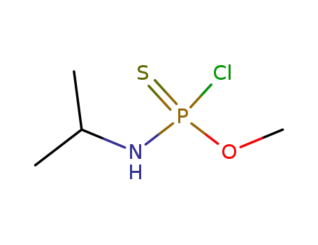 Molecular Structure of 35236-17-0 (N-Isopropylphosphoramidochloridothioic acid O-methyl ester)