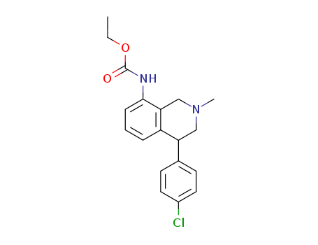 Carbamic acid,
[4-(4-chlorophenyl)-1,2,3,4-tetrahydro-2-methyl-8-isoquinolinyl]-, ethyl
ester