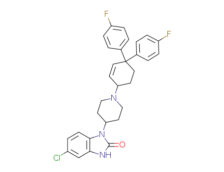 2H-Benzimidazol-2-one, 1,3-dihydro-1-(1-(4,4-bis(4-fluorophenyl)-2-cyclohexen-1-yl)-4-piperidinyl)-5-chloro-