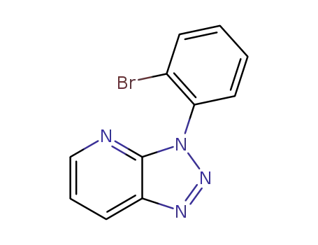 Molecular Structure of 62051-96-1 (3H-1,2,3-Triazolo[4,5-b]pyridine, 3-(2-bromophenyl)-)
