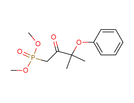 Molecular Structure of 40665-74-5 (dimethyl 3-methyl-3-phenoxy-2-oxo-butylphosphonate)