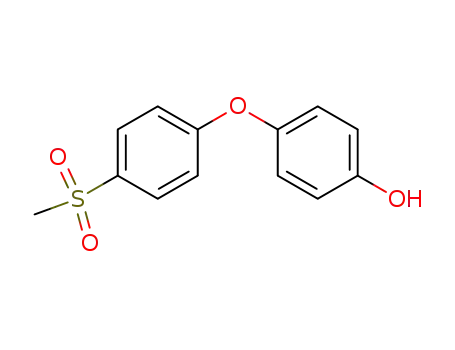 Molecular Structure of 80622-22-6 (4-[4-(methylsulfonyl)phenoxy]phenol)
