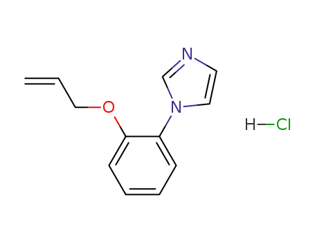 Molecular Structure of 71289-27-5 (1H-Imidazole, 1-[2-(2-propenyloxy)phenyl]-, monohydrochloride)
