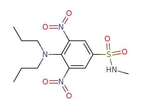 Molecular Structure of 19044-89-4 (Benzenesulfonamide, 4-(dipropylamino)-N-methyl-3,5-dinitro-)