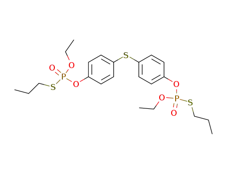 Molecular Structure of 91829-22-0 (bis [4-[(ethoxy)(propylthio)phosphoryloxy]phenyl]sulfide)