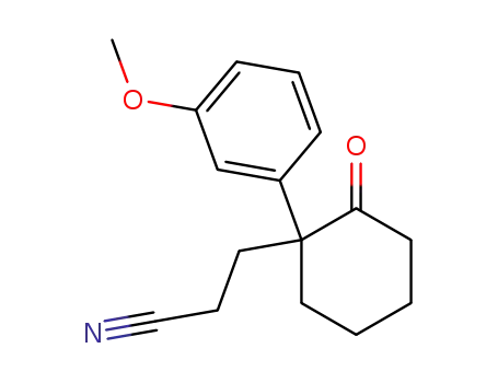 Cyclohexanepropanenitrile, 1-(3-methoxyphenyl)-2-oxo-