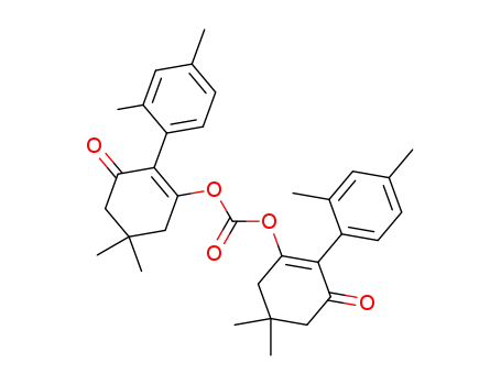 Molecular Structure of 90140-81-1 (2-Cyclohexen-1-one,
3,3'-[carbonylbis(oxy)]bis[2-(2,4-dimethylphenyl)-5,5-dimethyl-)